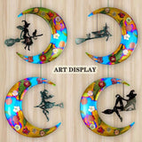 Small Witch Moon Silicone Pendant Mold for DIY Resin Crafts