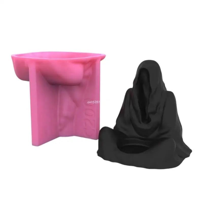 Witch Shape Holder Silicone Mold Art Crafts Tools Halloween Desktop