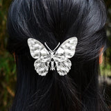 Witch Skull Moth Butterfly French Barrette Hairclip