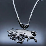 Witchcraft Magic Cat Necklace Halloween Gift Z7033S06