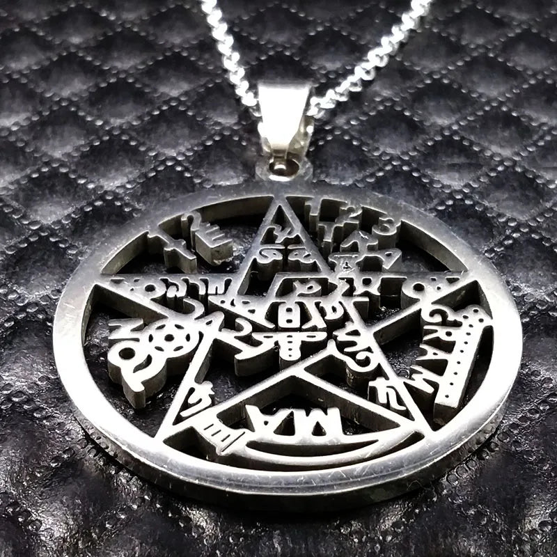 Witchcraft Pentagram Necklace Protection Jewelry