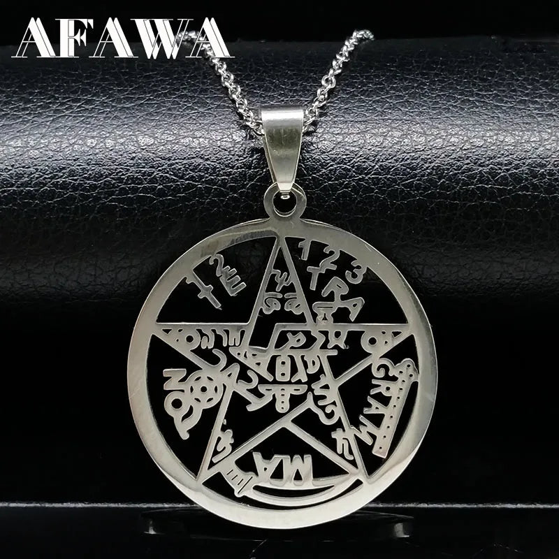 Witchcraft Pentagram Necklace Protection Jewelry
