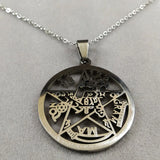 Witchcraft Pentagram Necklace Protection Jewelry