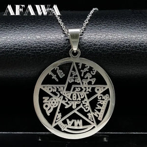 Witchcraft Pentagram Necklace Protection Jewelry