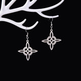 Stainless Steel Witch's Irish Knot Necklace Chain Silver Wicca Necklaces