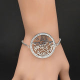 Tetragrammaton Protection Bracelet Silver Bangle Jewelry