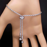 Irish Knot Charm Bracelet Stainless Steel Chain Women Celtics Knot Wicca Bracele