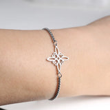 Witchcraft Witch Knot Bracelet Stainless Steel Adjustable Bangle Wiccan Charms