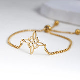 Witchcraft Witch Knot Bracelet Stainless Steel Adjustable Bangle Wiccan Charms