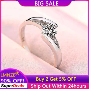 Tibetan Silver CZ Wedding Ring - Women's Jewelry