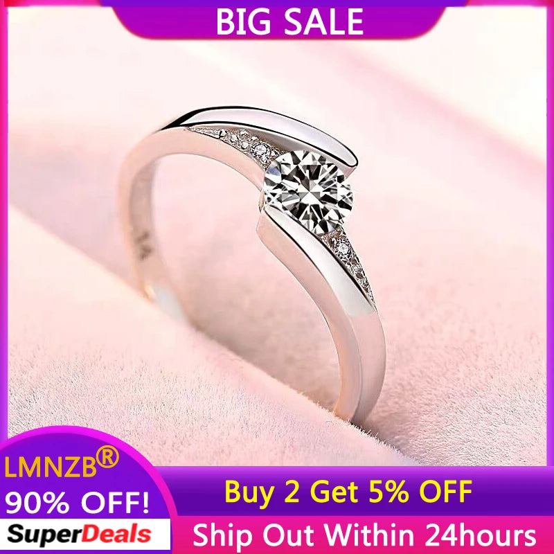 Tibetan Silver CZ Wedding Ring - Women's Jewelry