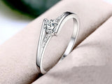 Tibetan Silver CZ Wedding Ring - Women's Jewelry