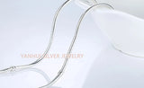 45-60cm Silver Snake Chain Necklace for Pendants Beads DIY Jewelry PN005