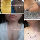 45-60cm Silver Snake Chain Necklace for Pendants Beads DIY Jewelry PN005