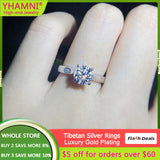 Allergy Engagement Rings For Women 2.0ct Zircon Wedding Bands