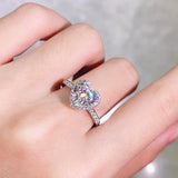 Allergy Tibetan Silver Heart Love Ring for Women