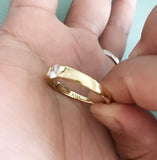 Clear CZ Wedding Band Finger Ring for Men Women