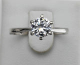 Tibetan Silver CZ Wedding Band Ring