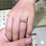 18K Filled Wedding Band 2.0ct Zircon Ring Women Fine Jewelry