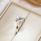 18K Filled Wedding Band 2.0ct Zircon Ring Women Fine Jewelry