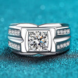 Men Cubic Zirconia Ring - Noble Accessories - JZ004