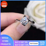 Zircon Tibetan Silver Women's Ring Wedding Band