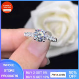 Zircon Tibetan Silver Women's Ring Wedding Band