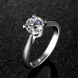 Tibetan Silver Ring with 2.0ct Zirconia Stone