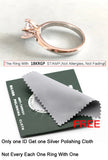Platinum Texture Ring 2.0ct CZ Wedding Band Tibetan Silver