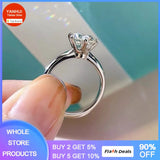Platinum Texture Ring 2.0ct CZ Wedding Band Tibetan Silver