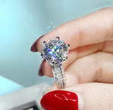 Promise Ring Tibetan Silver with 2.0ct Zirconia CZ Zircon