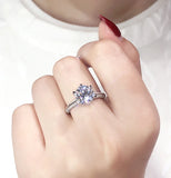 Promise Ring Tibetan Silver with 2.0ct Zirconia CZ Zircon