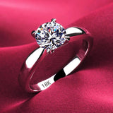Pure Allergy Tibetan Silver Rings Women Zircon CZ Wedding Bands