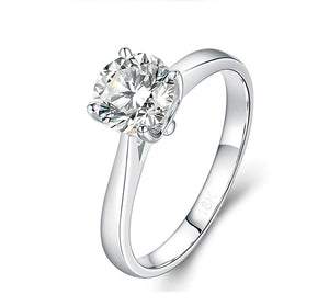 Tibetan Silver Ring 8mm CZ Wedding Band Jewelry