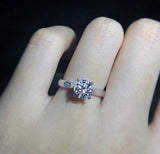 Tibetan Silver Ring 8mm CZ Wedding Band Jewelry