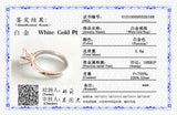18K Tibetan Silver Zircon Wedding Band Ring Women