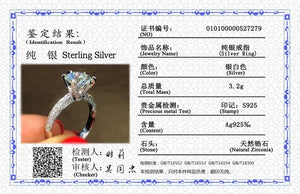 Tibetan Silver Wedding Engagement Ring Round 2ct CZ Zirconia Bands