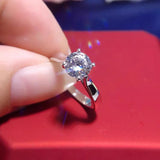 Platinum Texture Engagement Band Tibetan Silver Jewelry
