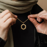 Hardship Comes Ease | Arabic Calligraphy Necklace Stainless Steel Pendant
