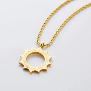 Hardship Comes Ease | Arabic Calligraphy Necklace Stainless Steel Pendant