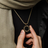Hardship Comes Ease | Arabic Calligraphy Necklace Stainless Steel Pendant
