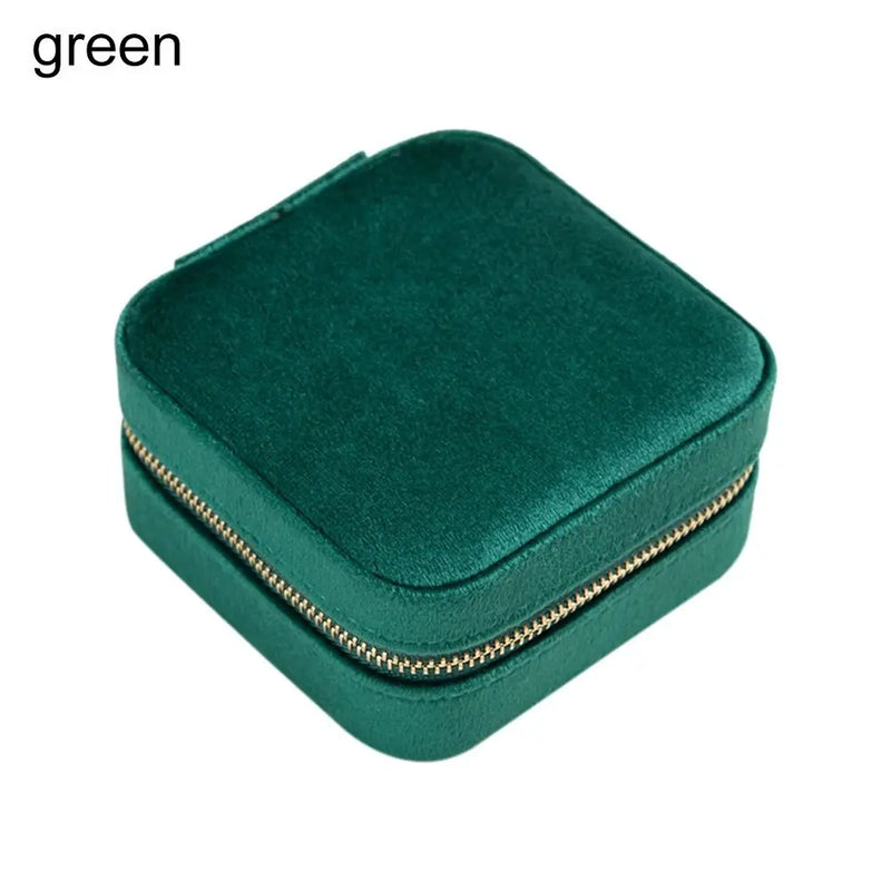 Mirror Jewelry Organizer Earrings Ring Holder Case Display Box
