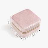Mirror Jewelry Organizer Earrings Ring Holder Case Display Box