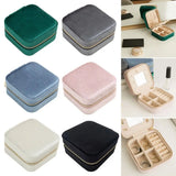 Mirror Jewelry Organizer Earrings Ring Holder Case Display Box