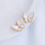 Shell Pendants Jewelry Set with Butterfly Charms for DIY Jewelry Making