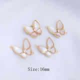 Shell Pendants Jewelry Set with Butterfly Charms for DIY Jewelry Making