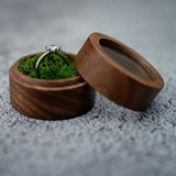 Rustic Wedding Ring Bearer Box Wooden Jewelry Organizer