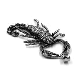 Scorpion Pendant Stainless Steel Jewelry Punk Swing Tail Biker Men Pendant
