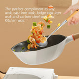 17" Stainless Steel Wok Spatula & Ladle Set