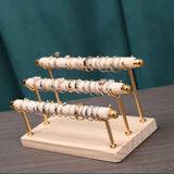 Wolden Base Velvet Rings Organizer Holder Jewelry Display Stand